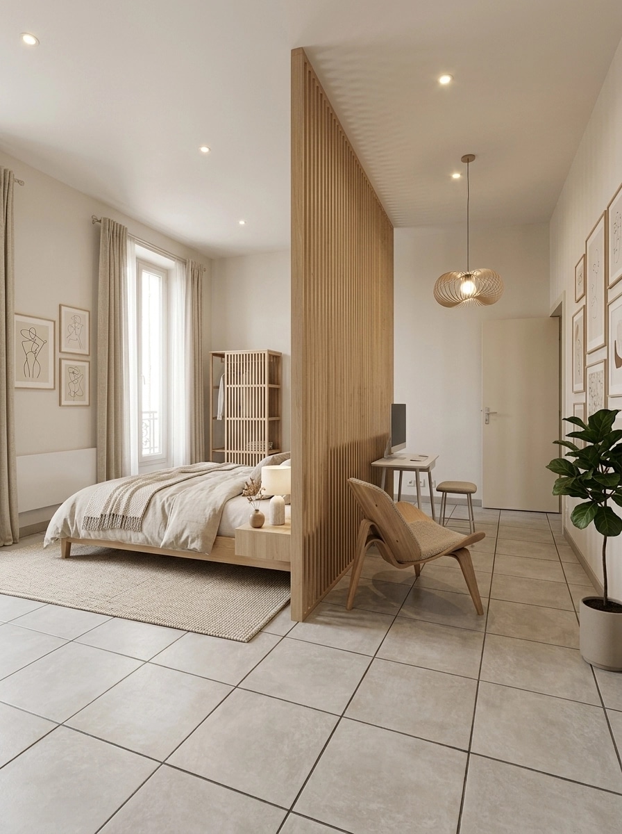 Interior design in Scandinavian style — Bedroom by GenRoom AI