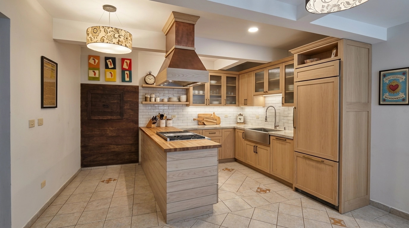 Modern Farmhouse Kitchen design — interior photo by GenRoom AI