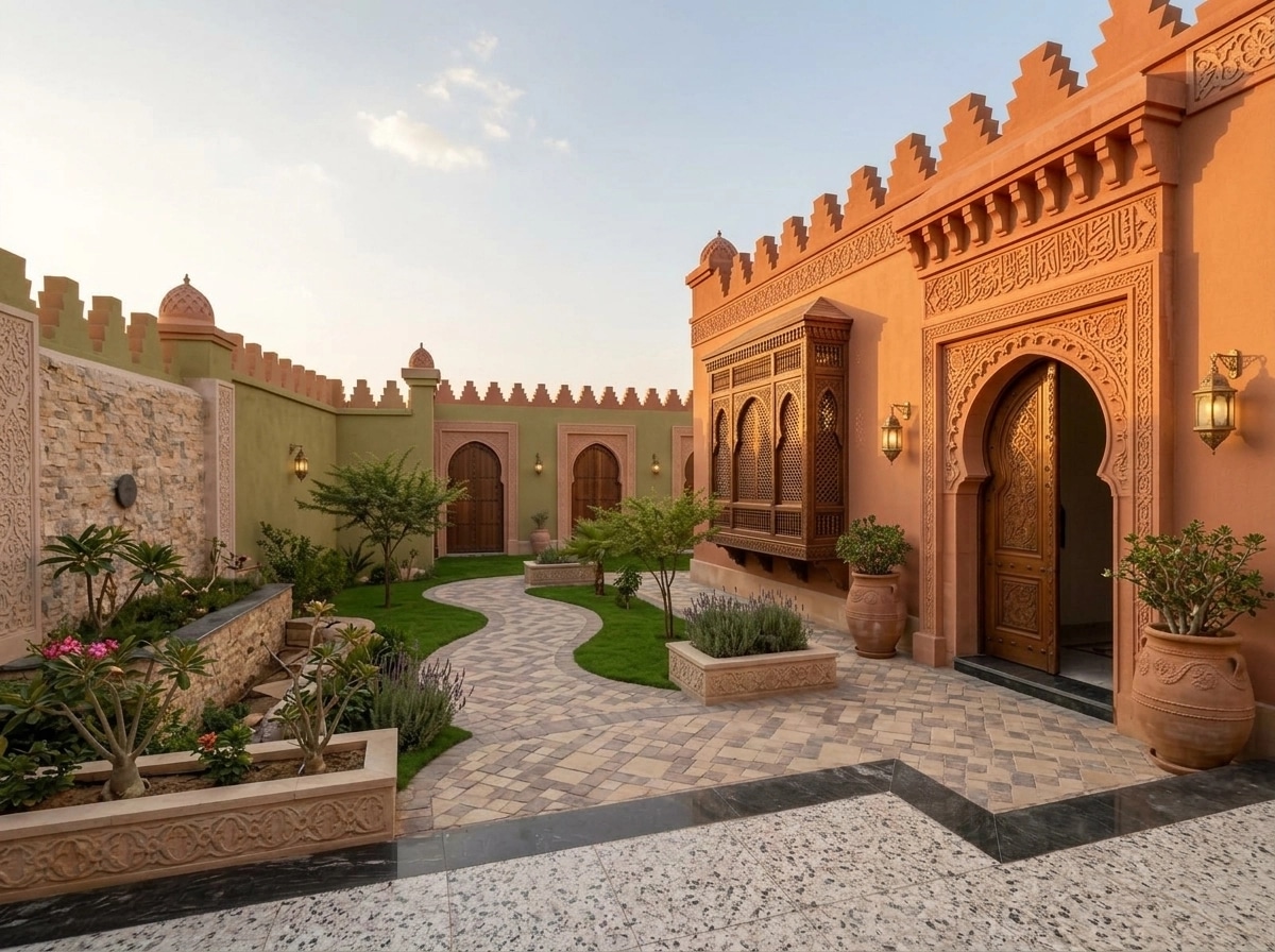 Arabian Facade Facade design — facade photo by GenRoom AI