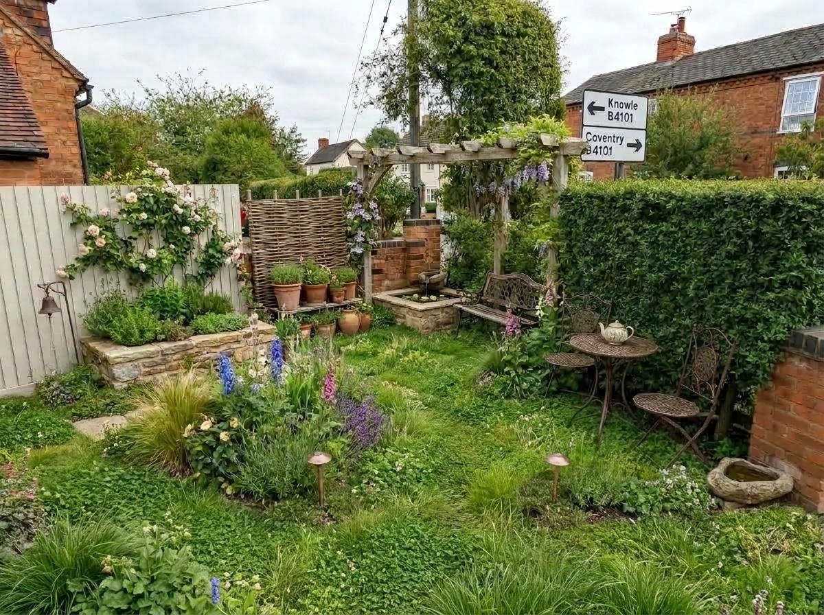Country Rustic Garden Yard design — yard photo by GenRoom AI