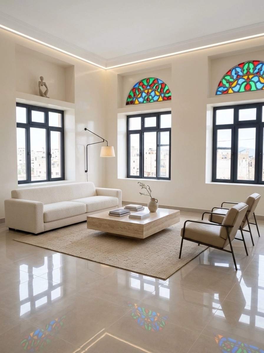 Interior design in Minimalism style — Living Room by GenRoom AI