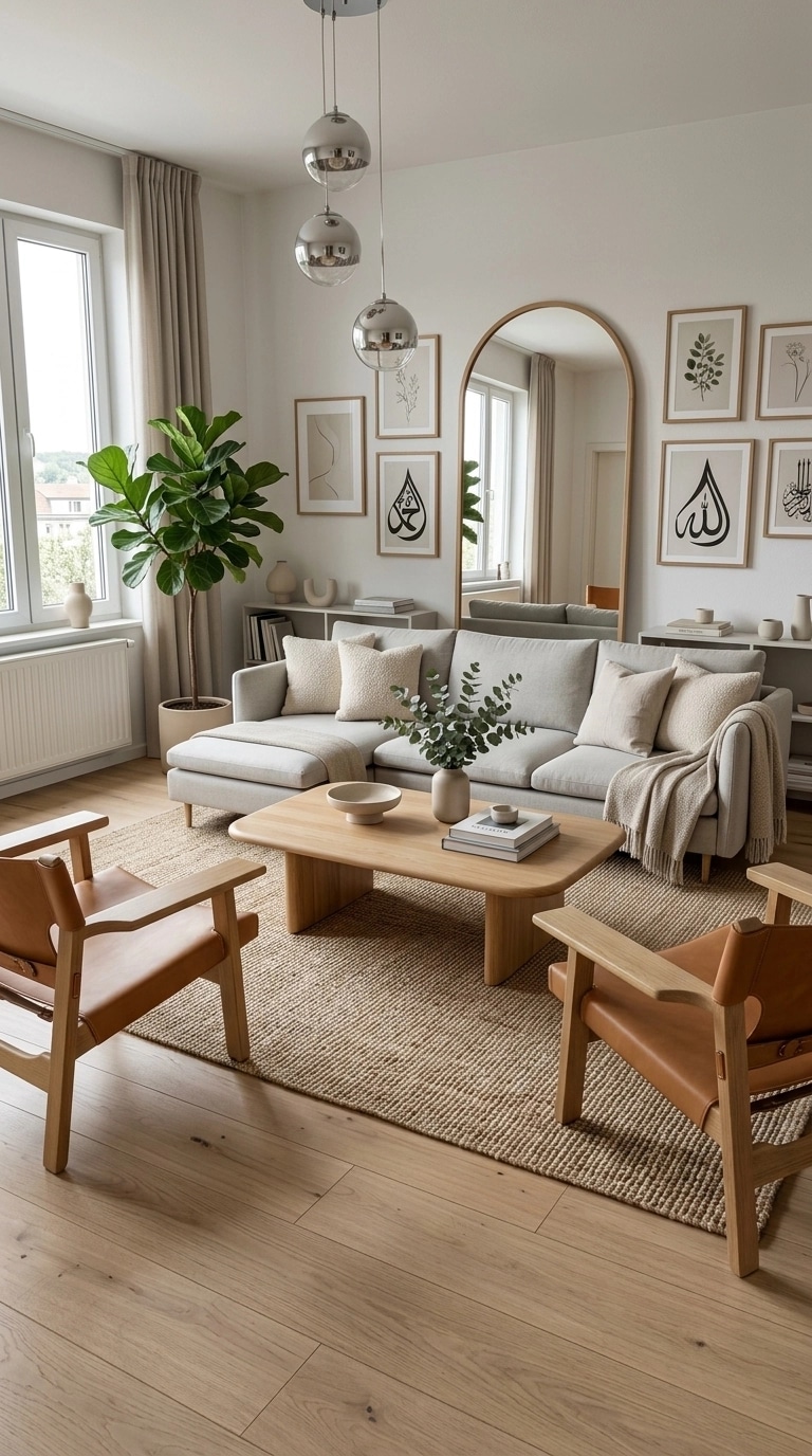 Interior design in Scandinavian style — Living Room by GenRoom AI