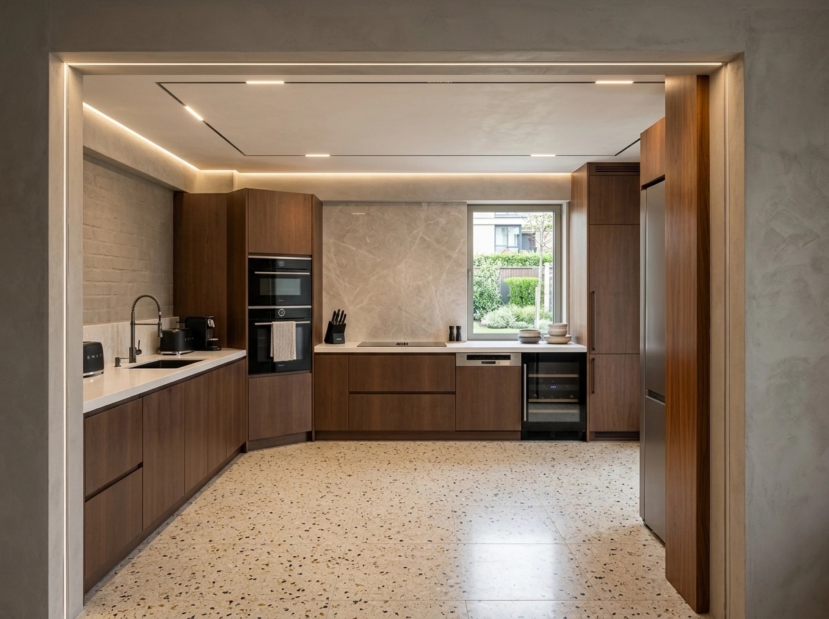 Kitchen interior in Contemporary style — photo by GenRoom AI