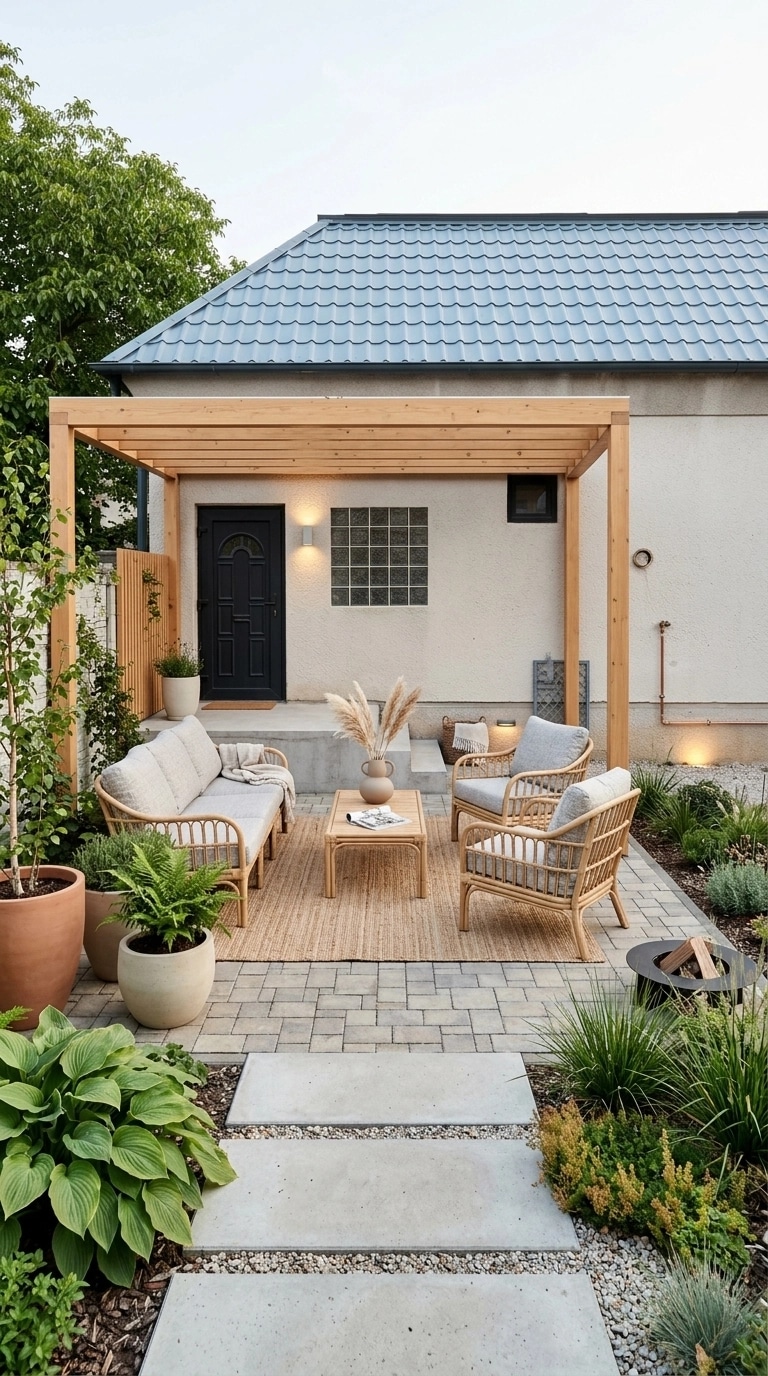 Interiördesign i stilen Scandinavian — terrace av GenRoom AI