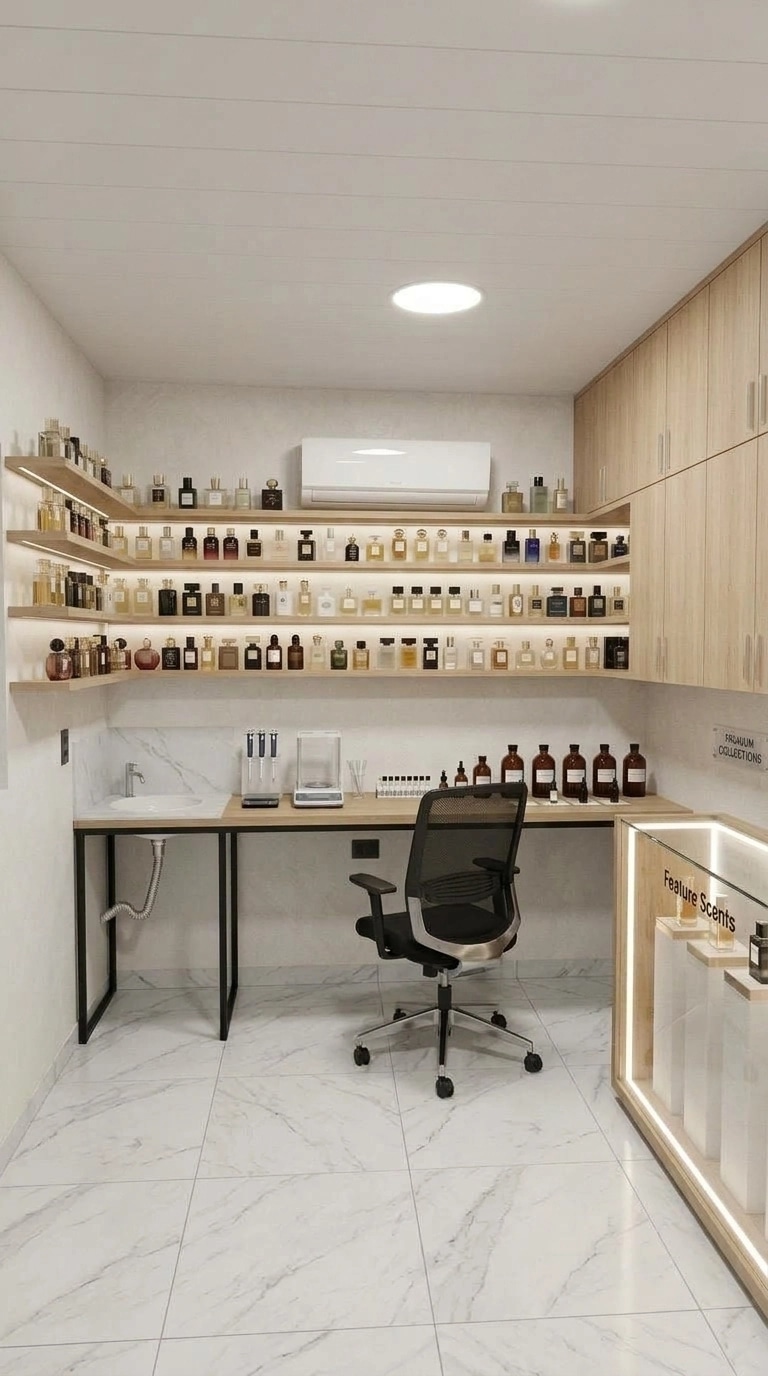 Interior design in Minimalism style — showroom by GenRoom AI