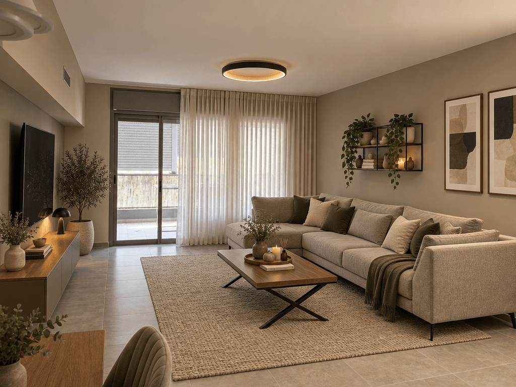 Minimalism Living Room design — interior photo by GenRoom AI