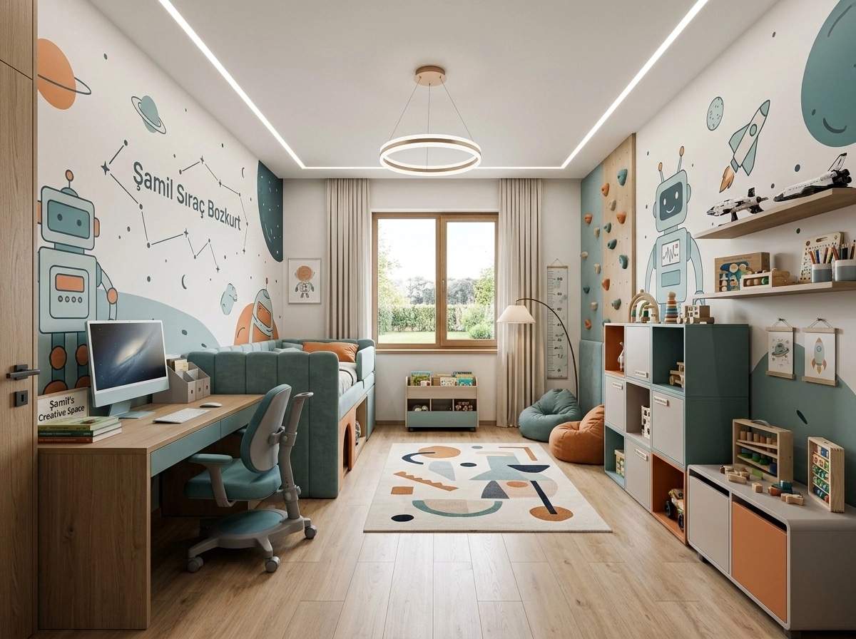 Contemporary Quarto Infantil design — interior photo by GenRoom AI