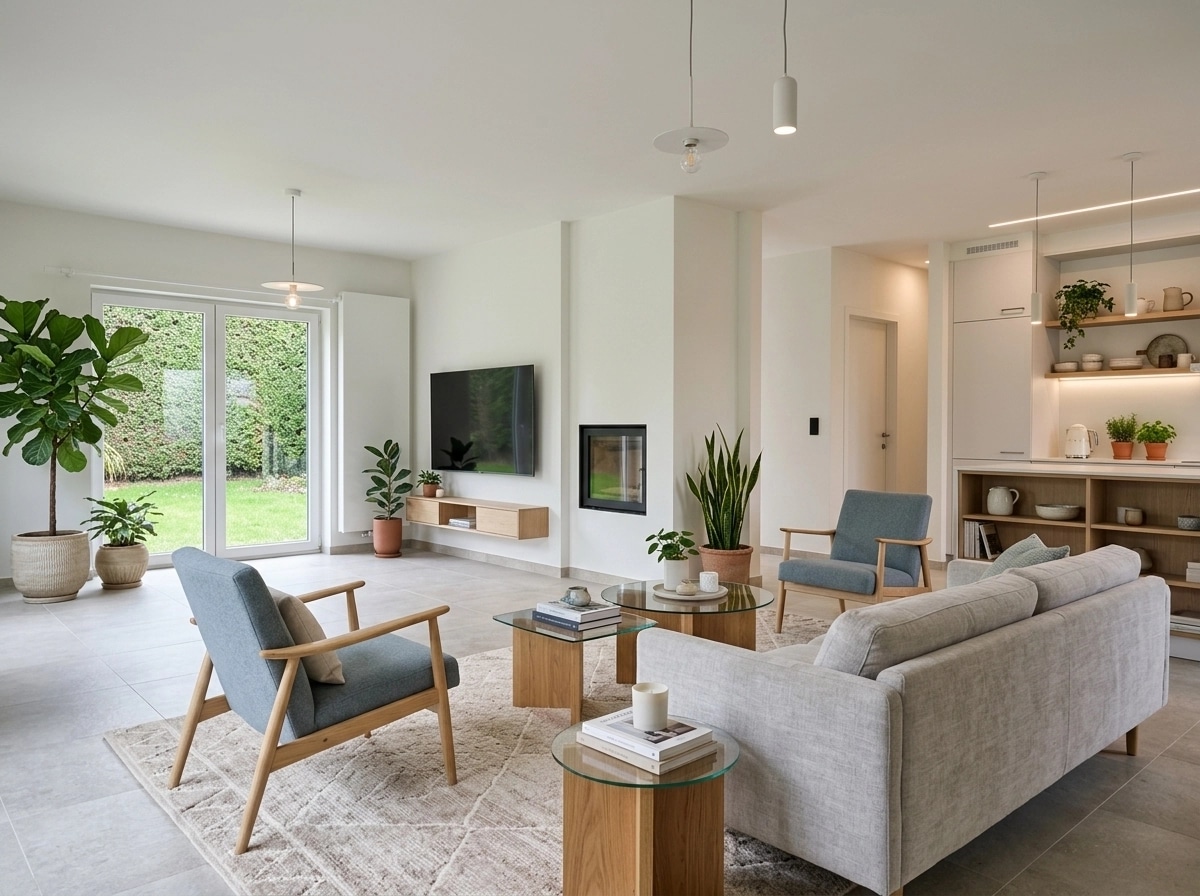 Scandinavian Living Room design — interior photo by GenRoom AI