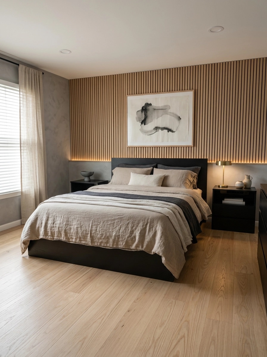 Japandi Bedroom design — interior photo by GenRoom AI