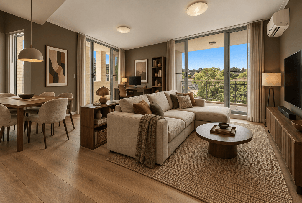 Interior design in Contemporary style — Living Room by GenRoom AI