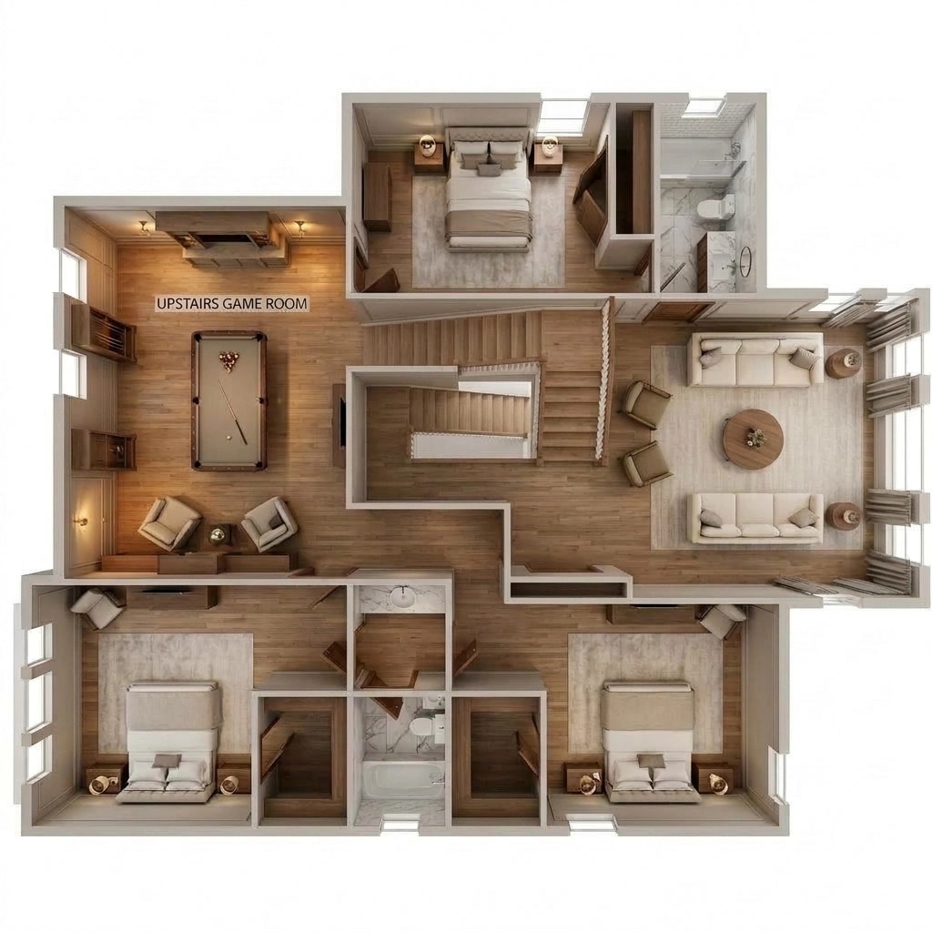 Interior design in Transitional style — Living Room by GenRoom AI