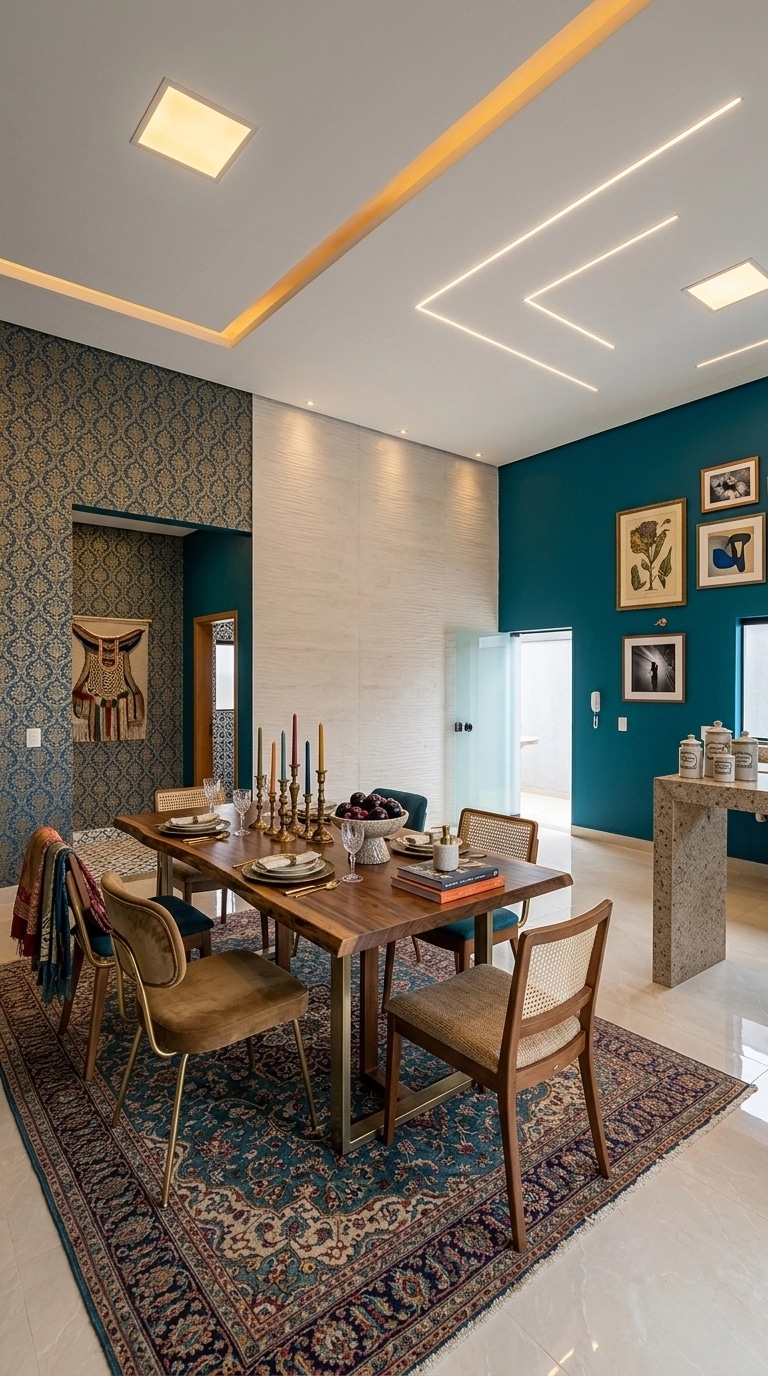Interior design in Eclectic style — dining_room by GenRoom AI