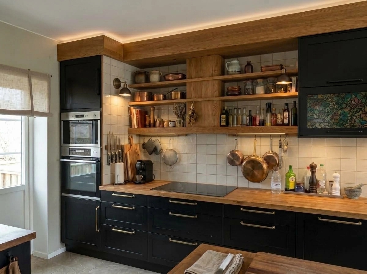 Interior design in Rustic style — Kitchen by GenRoom AI