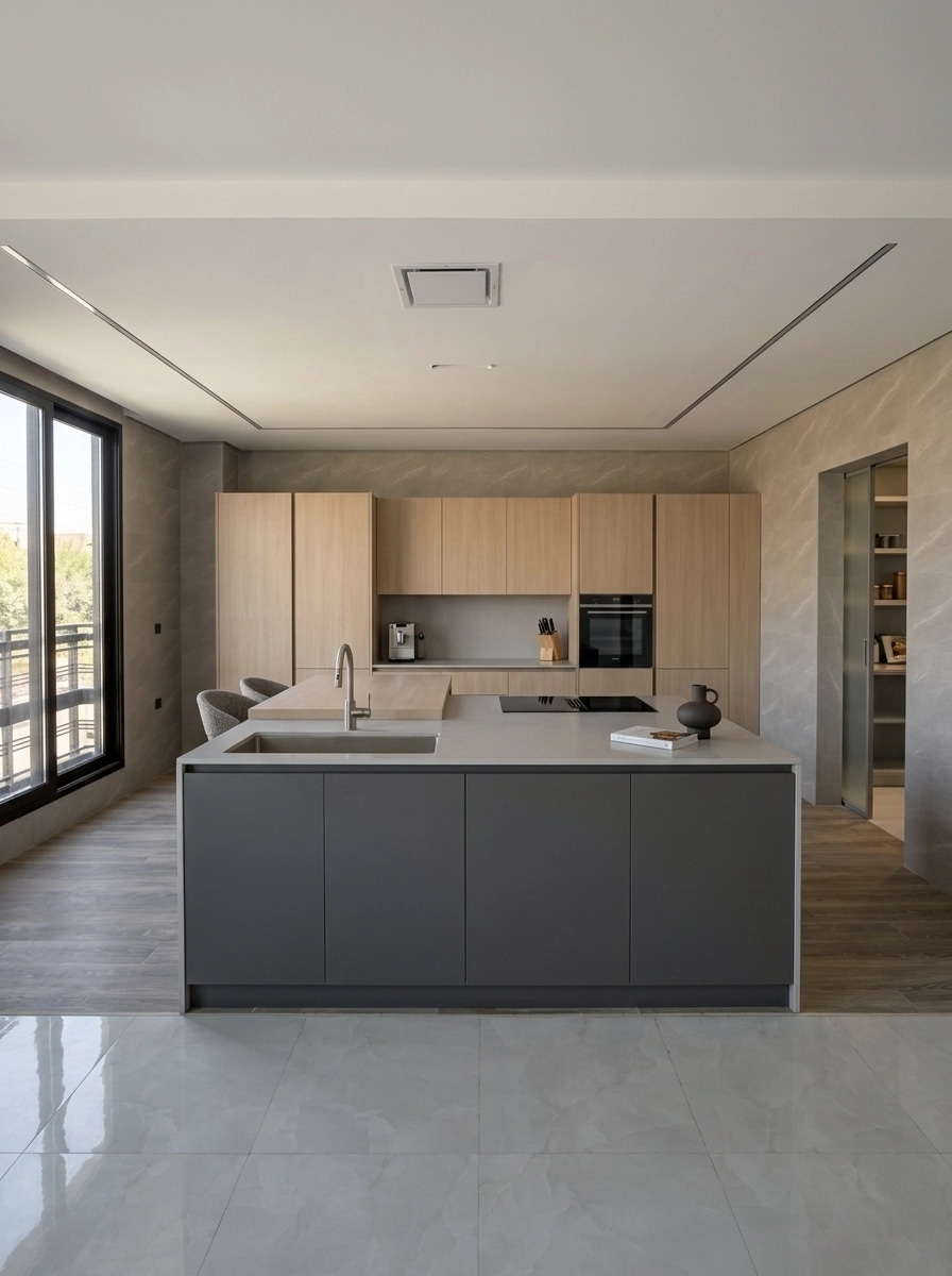 Minimalism Kitchen design — interior photo by GenRoom AI