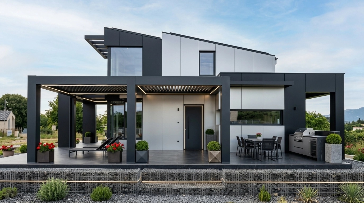Hi-Tech Facade Façade design — facade photo by GenRoom AI