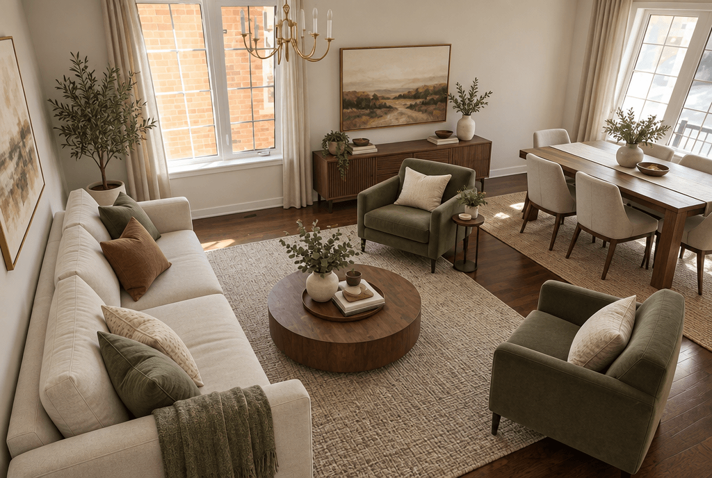 Interior design in Contemporary style — Living Room by GenRoom AI
