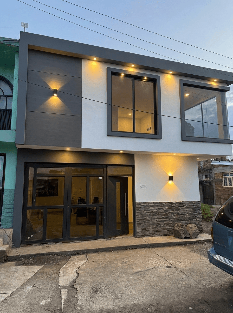 Facade design in no_style style — photo by GenRoom AI
