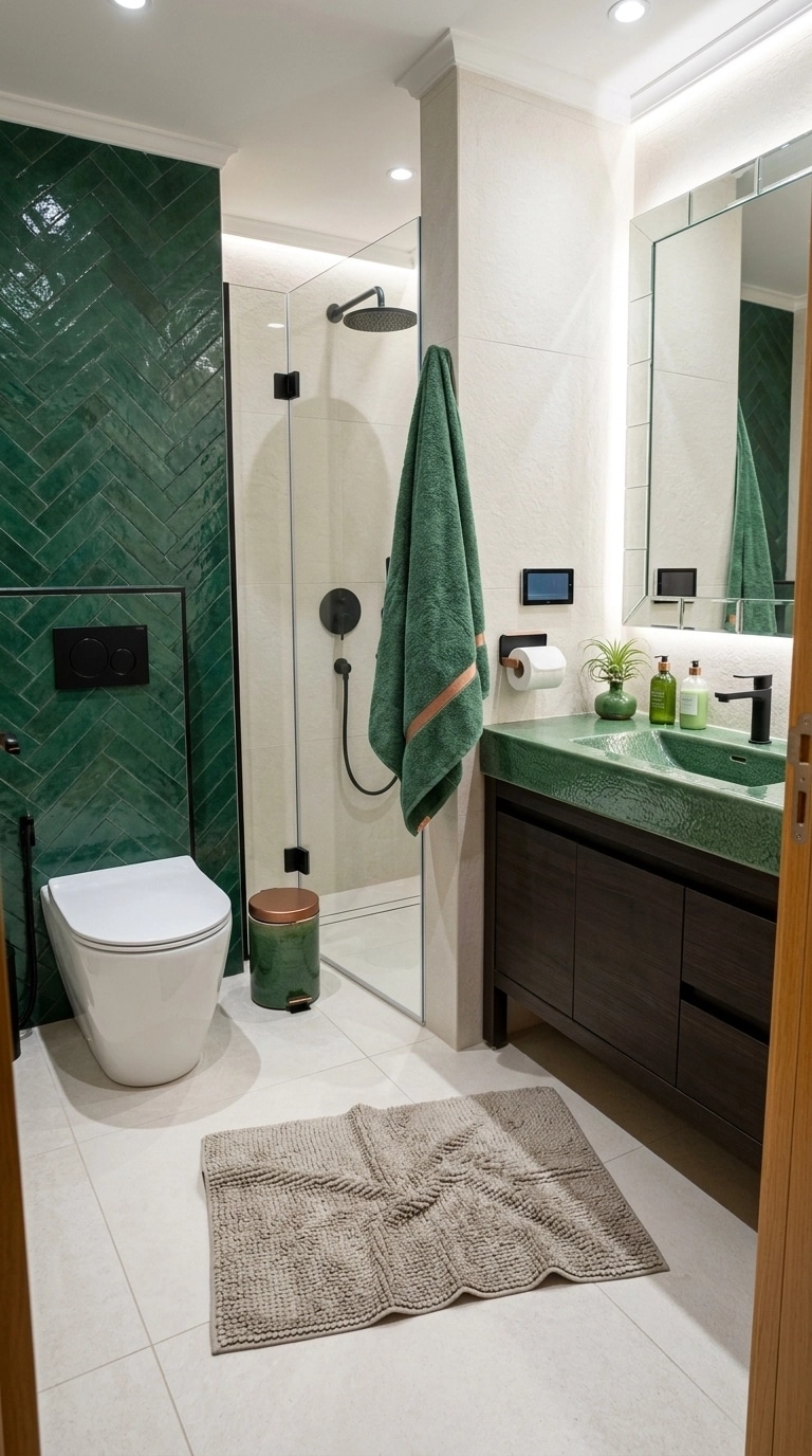 Interior design in Contemporary style — Bathroom by GenRoom AI
