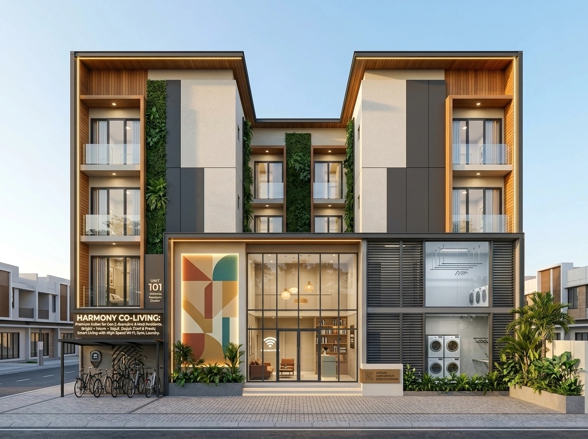 Contemporary Facade Facade design — facade photo by GenRoom AI