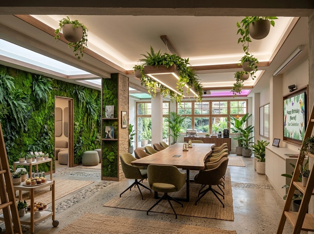 Design d'intérieur en style Biophilic — meeting_room par GenRoom AI