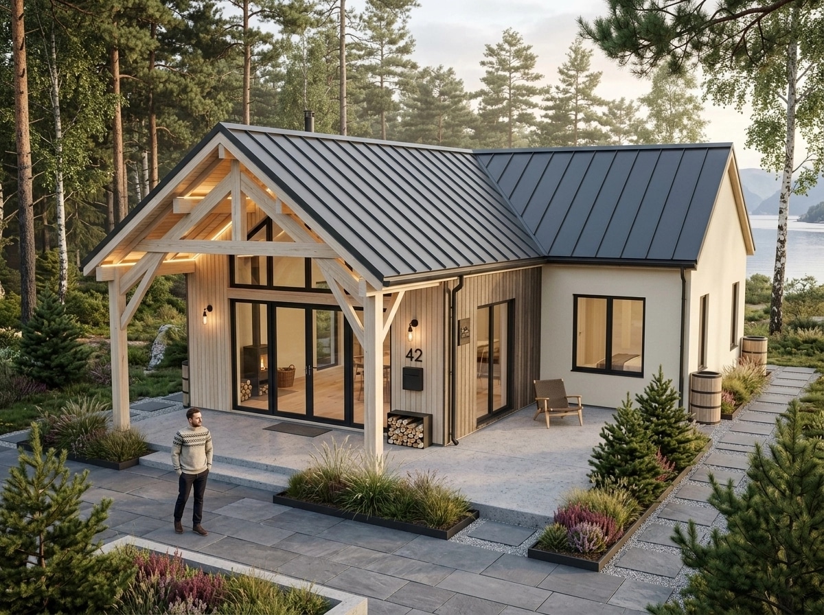 Scandinavian Facade Facade design — facade photo by GenRoom AI