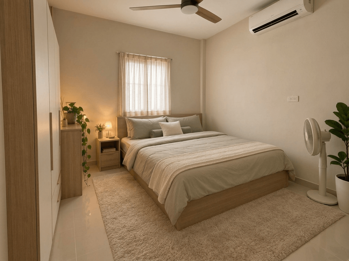 Minimalism Bedroom design — interior photo by GenRoom AI