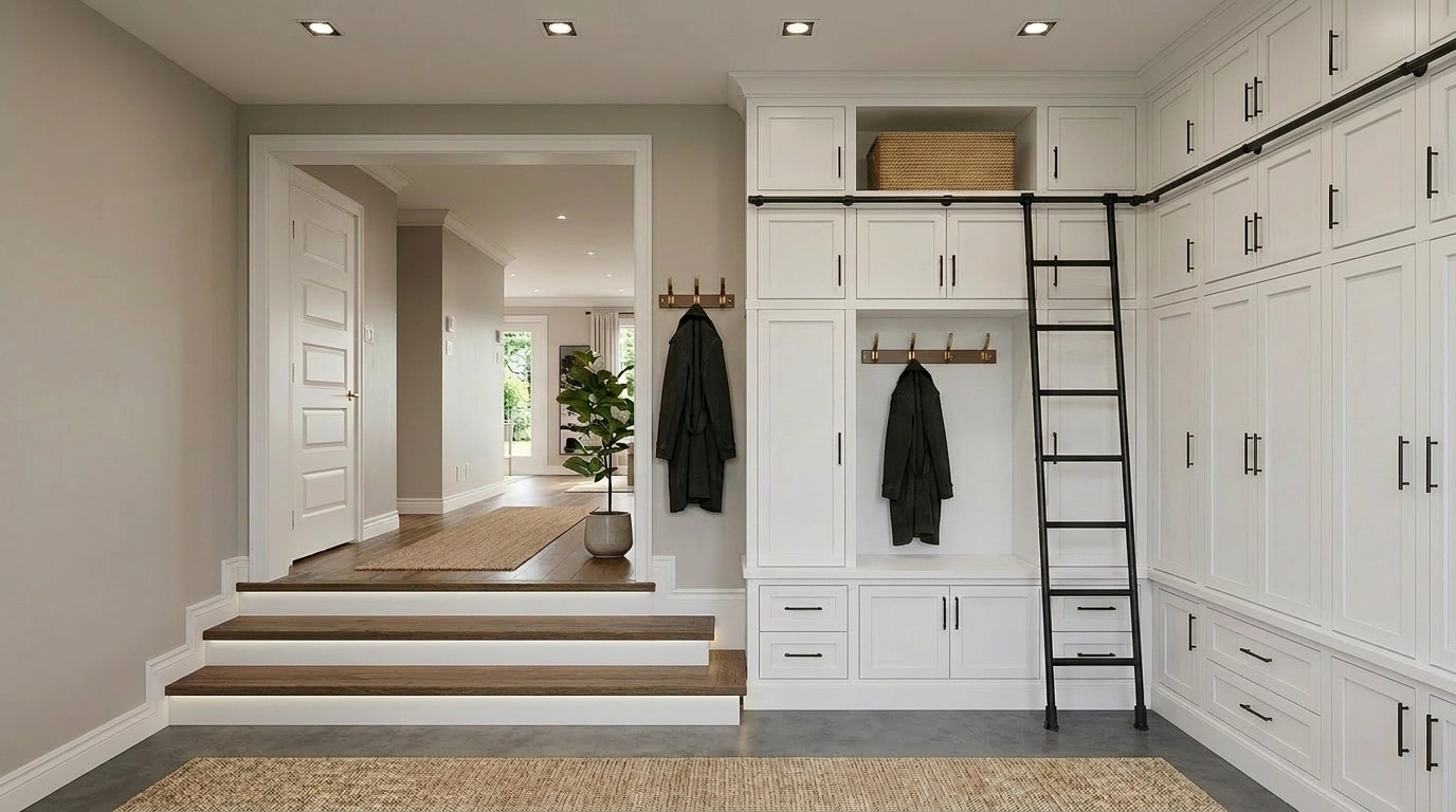 Hallway interior in Transitional style — photo by GenRoom AI