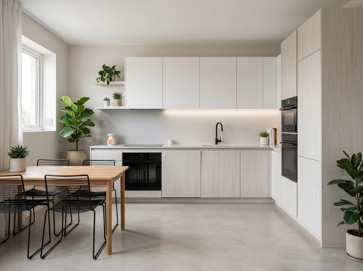 Minimalism Kitchen design — interior photo by GenRoom AI