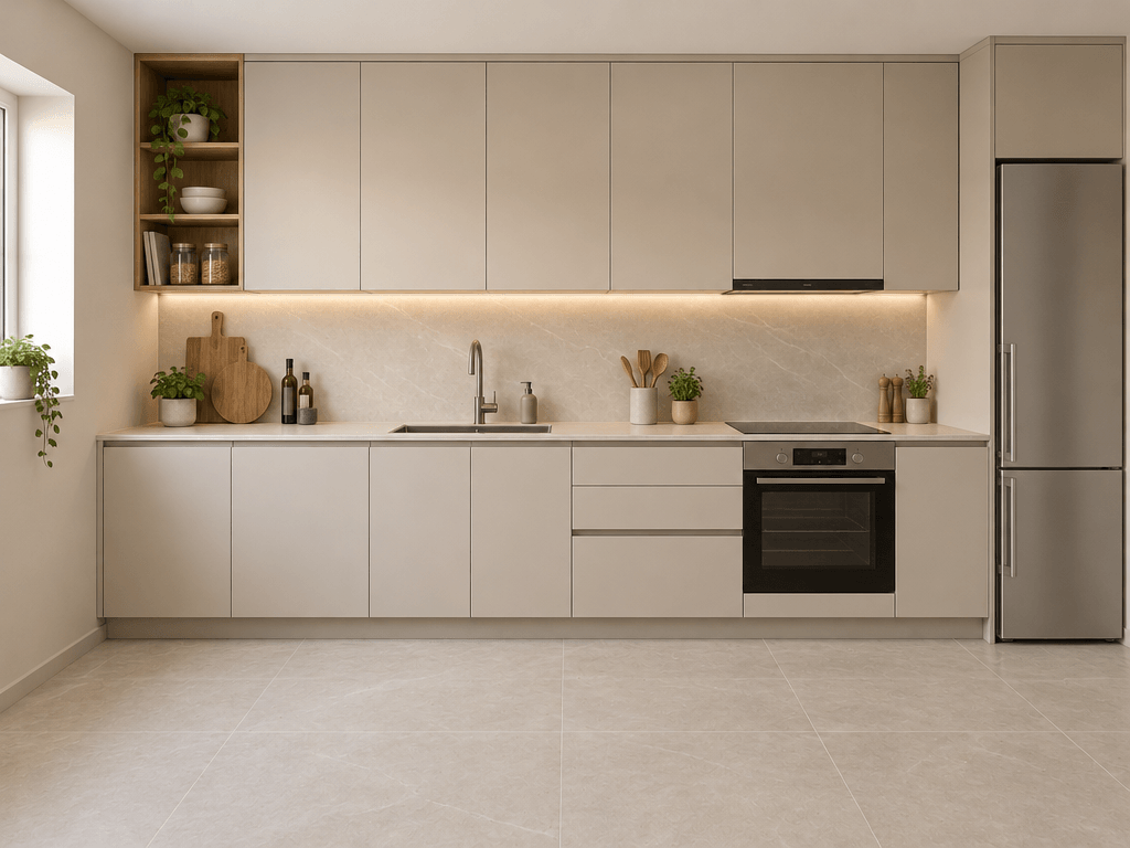 Minimalism Kitchen design — interior photo by GenRoom AI