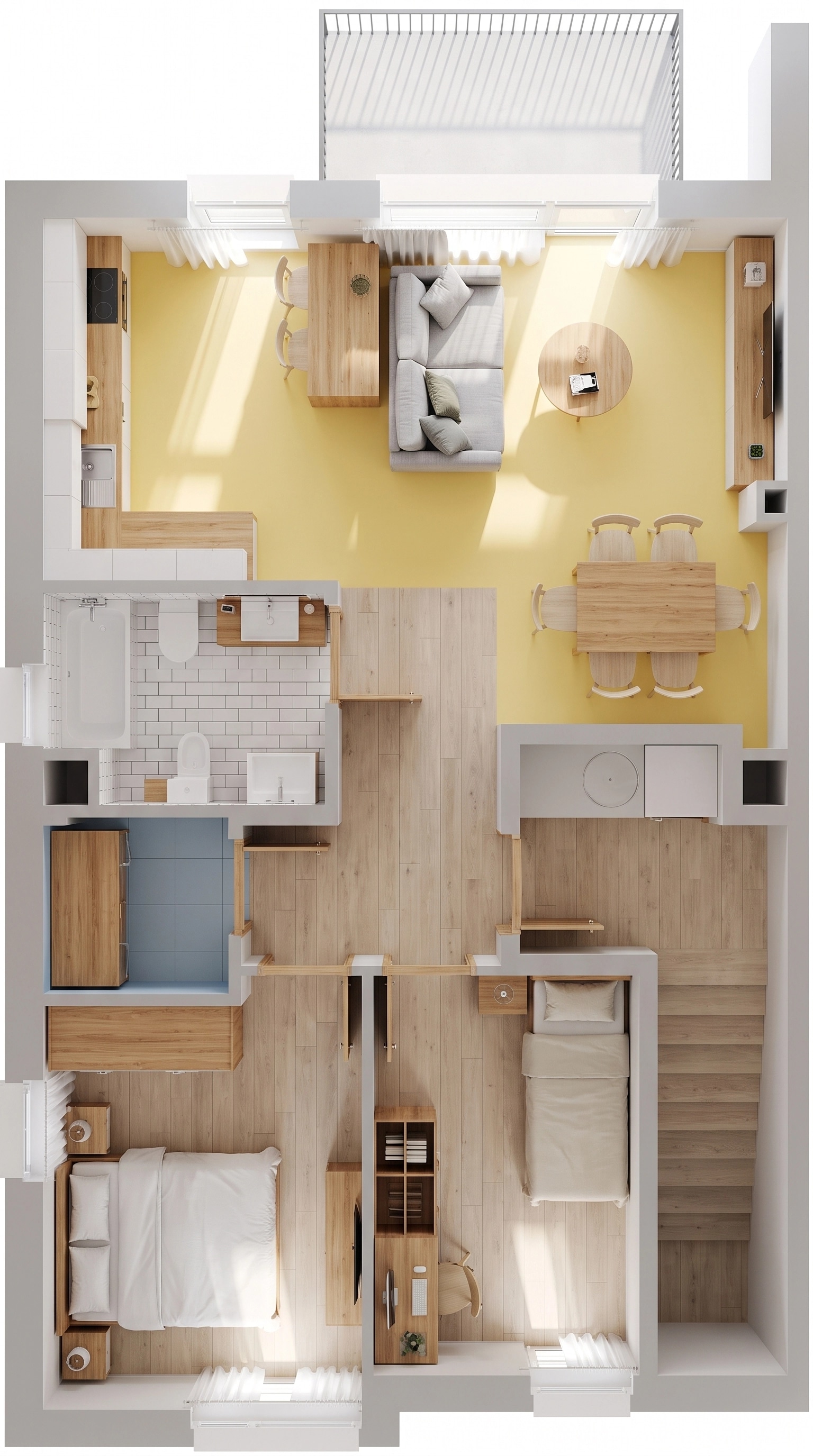 Scandinavian Living Room design — interior photo by GenRoom AI