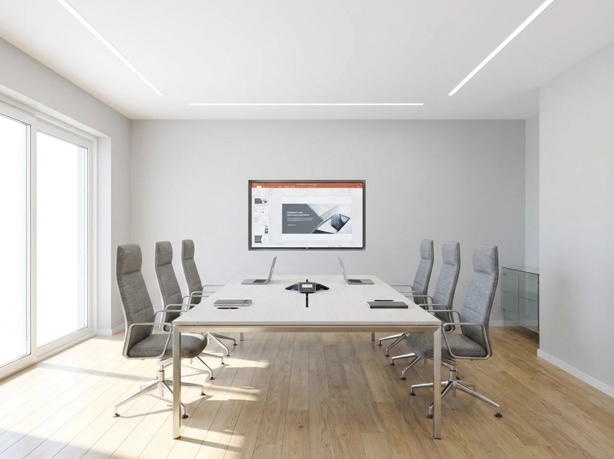 Interior design in Minimalism style — meeting_room by GenRoom AI