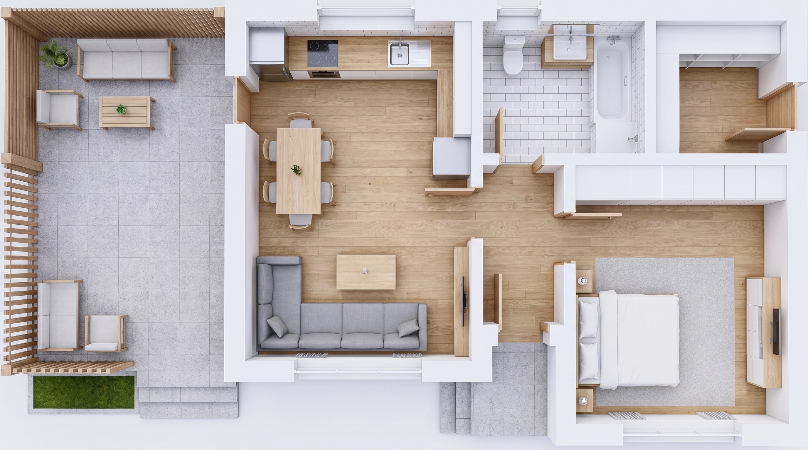 Scandinavian Living Room design — interior photo by GenRoom AI