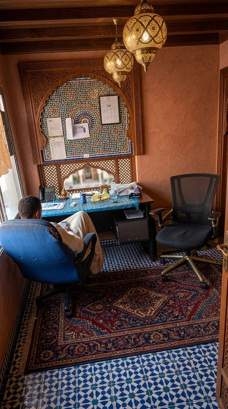 Interior design in Arabian / Moroccan style — Office by GenRoom AI