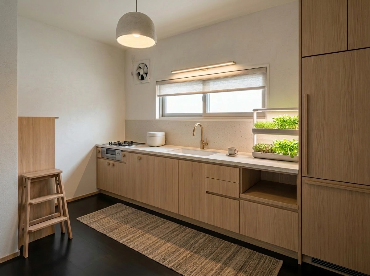 Kitchen interior in Contemporary style — photo by GenRoom AI