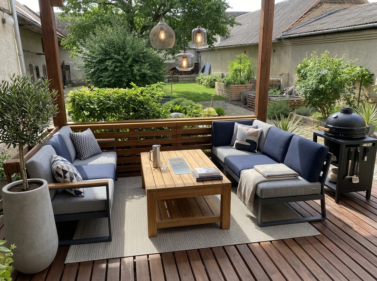 Interior design in Contemporary style — terrace by GenRoom AI
