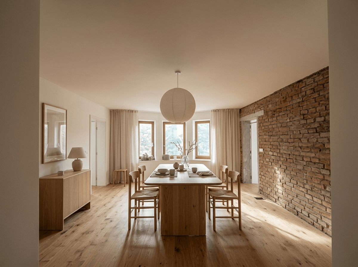 Interior design in Japandi style — dining_room by GenRoom AI