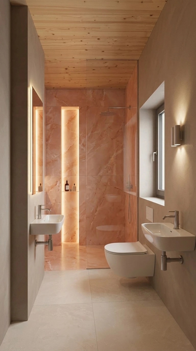 Bathroom interior in Contemporary style — photo by GenRoom AI