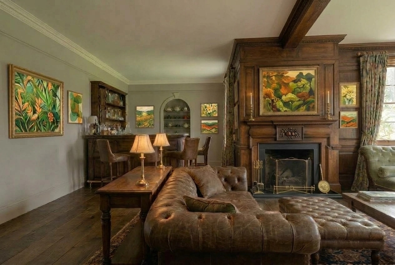 Interior design in British style — Living Room by GenRoom AI