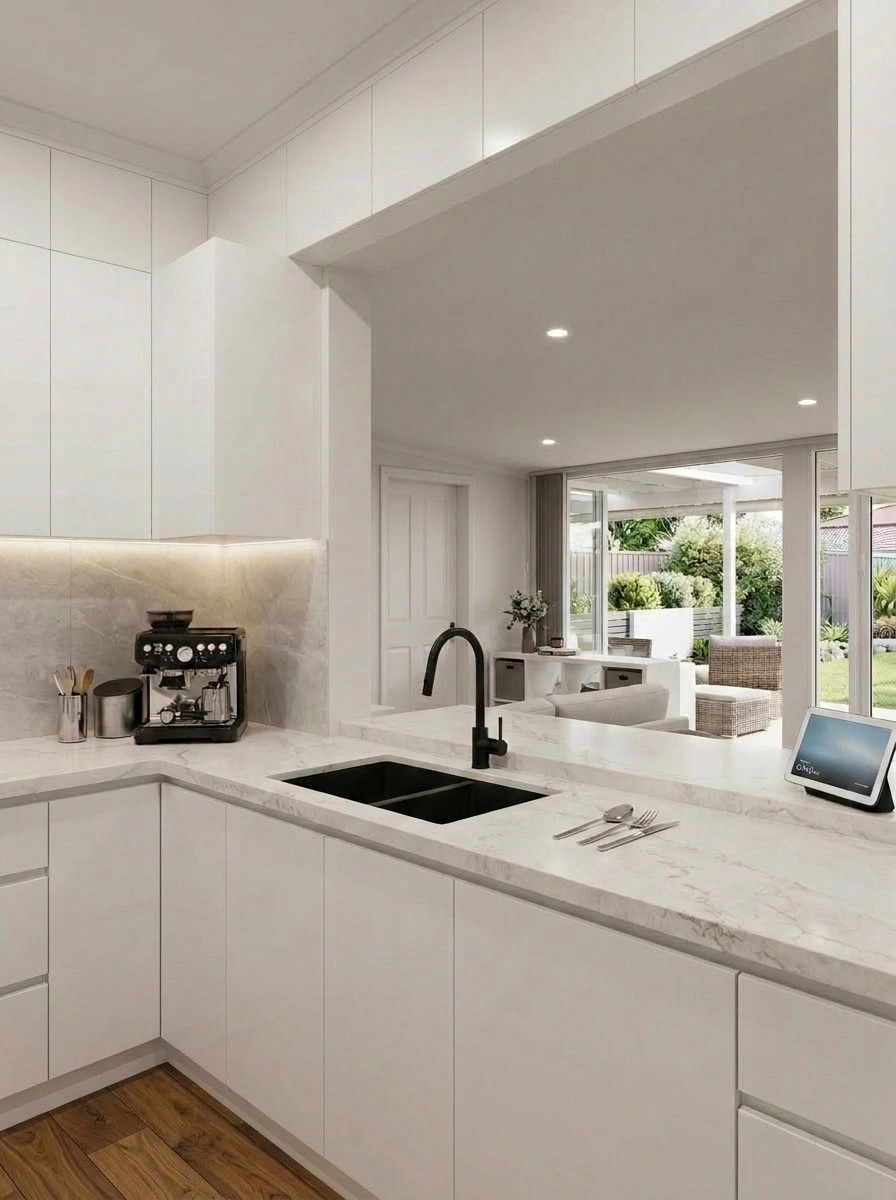 Kitchen interior in Contemporary style — photo by GenRoom AI