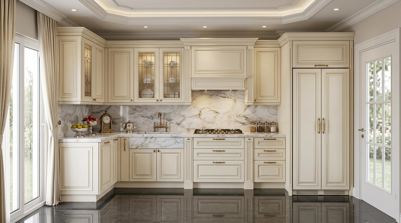 Kitchen interior in Classic style — photo by GenRoom AI