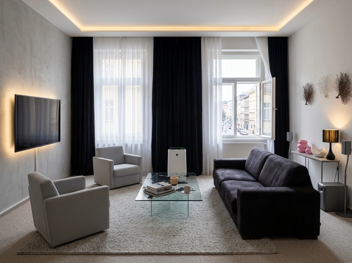 Interior design in Minimalism style — Living Room by GenRoom AI