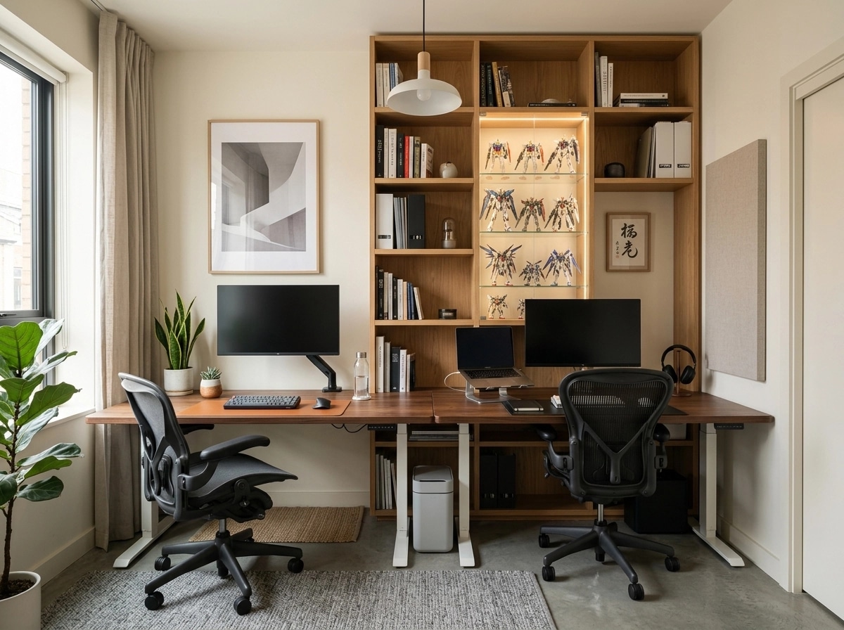 Minimalism Office design — interior photo by GenRoom AI
