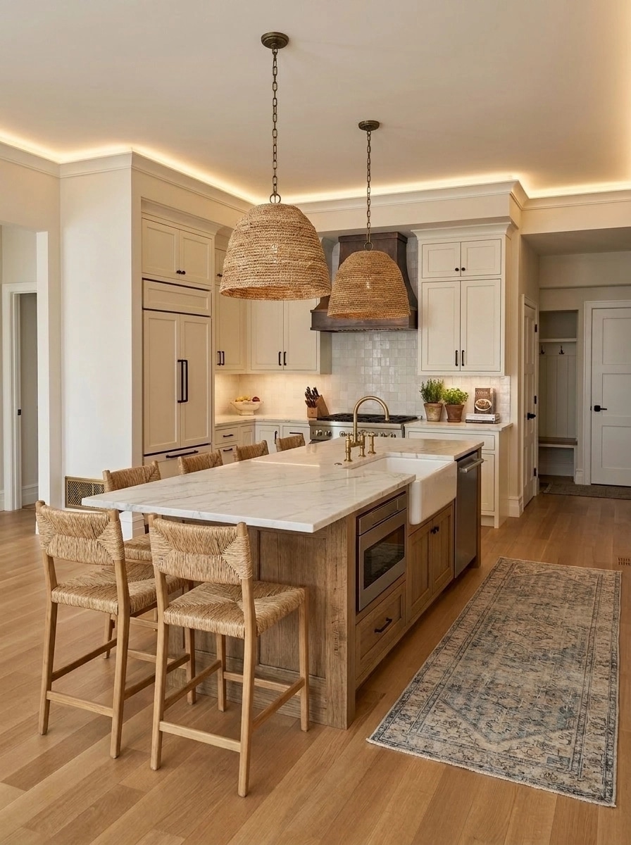 Modern Farmhouse Kitchen design — interior photo by GenRoom AI