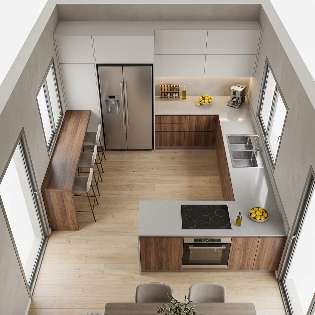 Kitchen interior in no_style style — photo by GenRoom AI