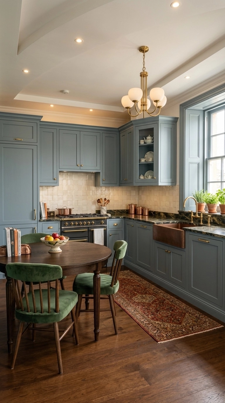 Kitchen interior in British style — photo by GenRoom AI