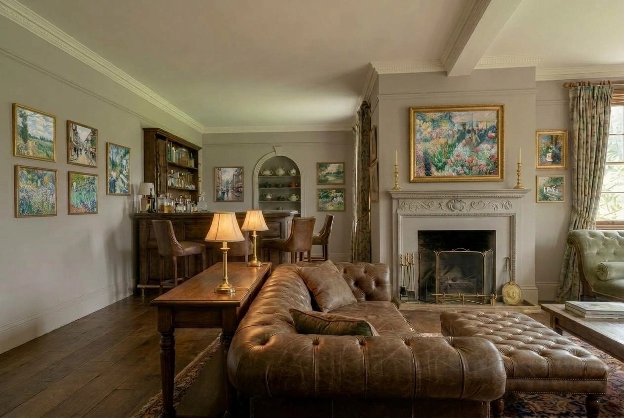 Interior design in British style — Living Room by GenRoom AI