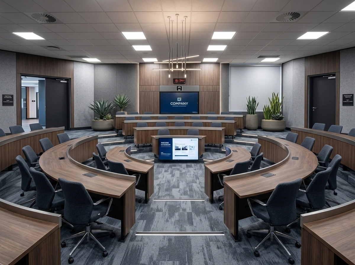 Interior design in Contemporary style — meeting_room by GenRoom AI