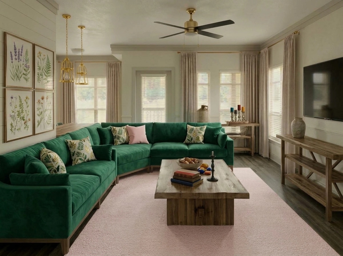 Modern Farmhouse Living Room design — interior photo by GenRoom AI