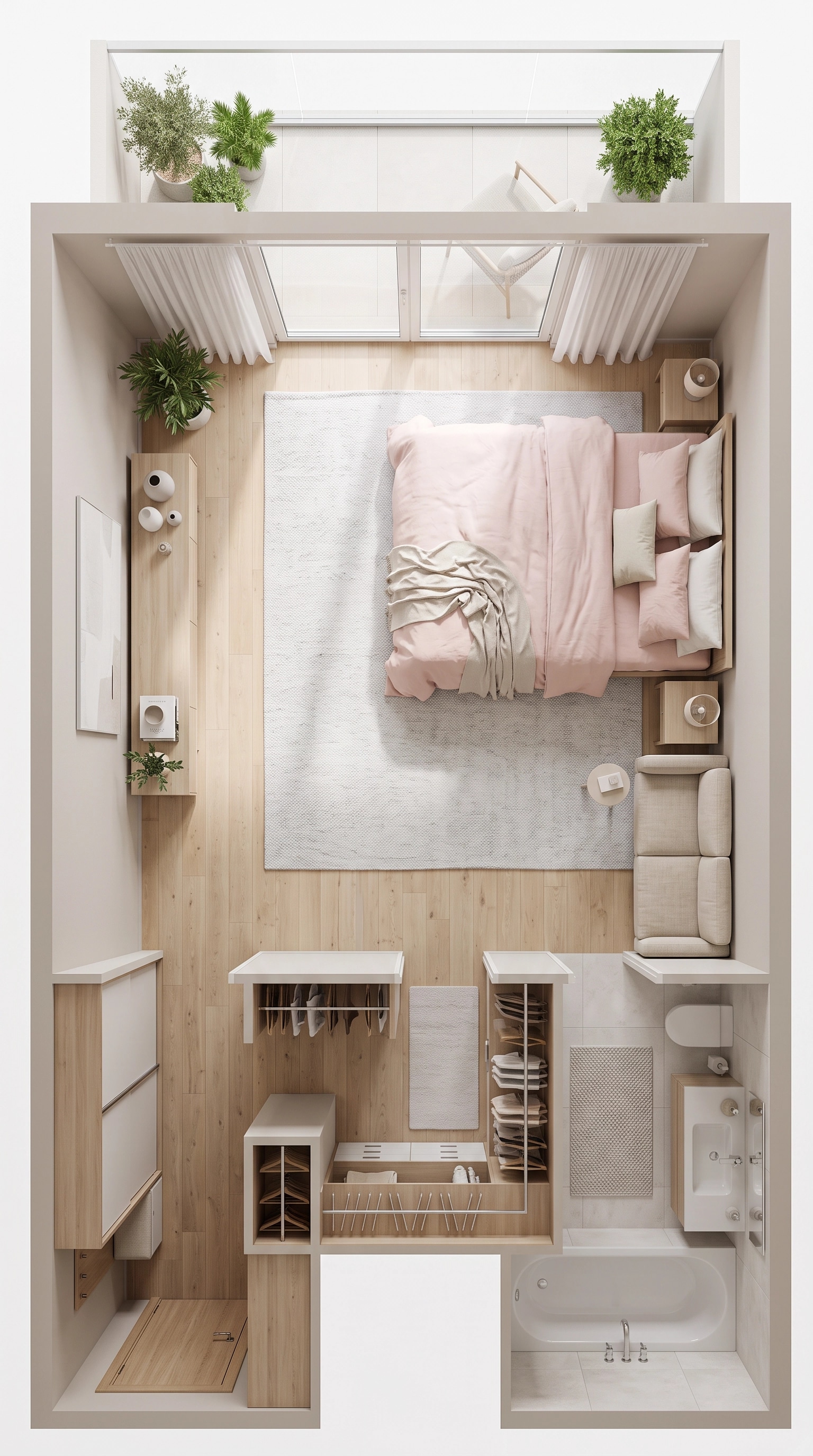 Interior design in Minimalism style — Living Room by GenRoom AI