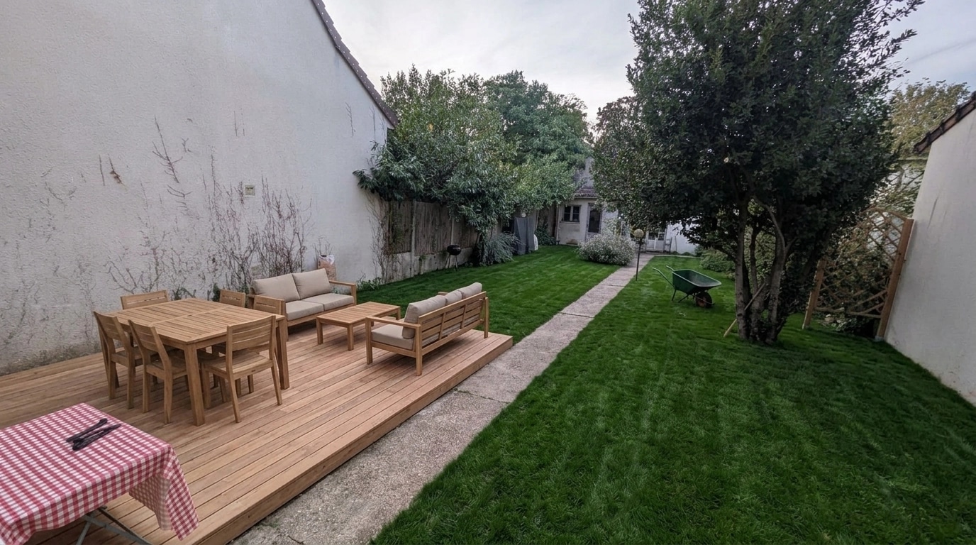 Landscape design in Eco Natural Garden style — Yard by GenRoom AI